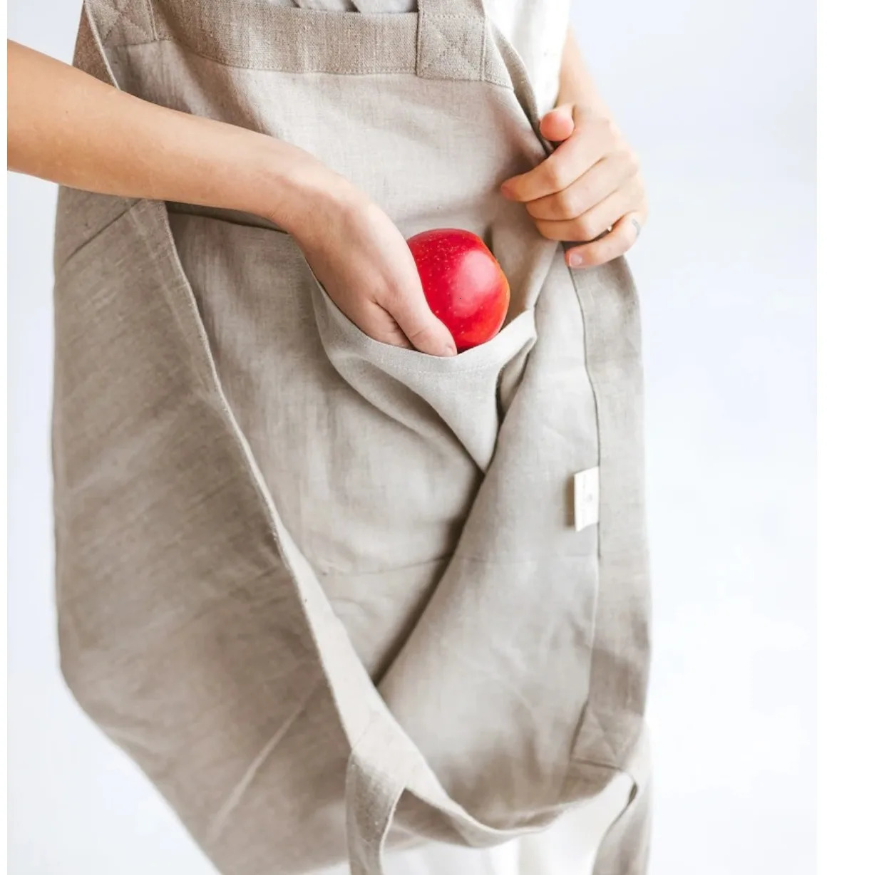 Casual Linen Shopping Bags For Women Reusable Sundries Bags Foldable Female Travel Beach Shoulder Bags Large Handbags 250102