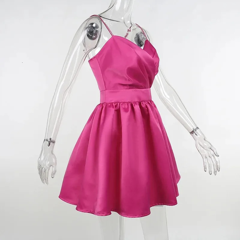 BIG PROMOTION European and American womens traf sexy sleeveless mini dress Y2k retro party elegant evening 250103