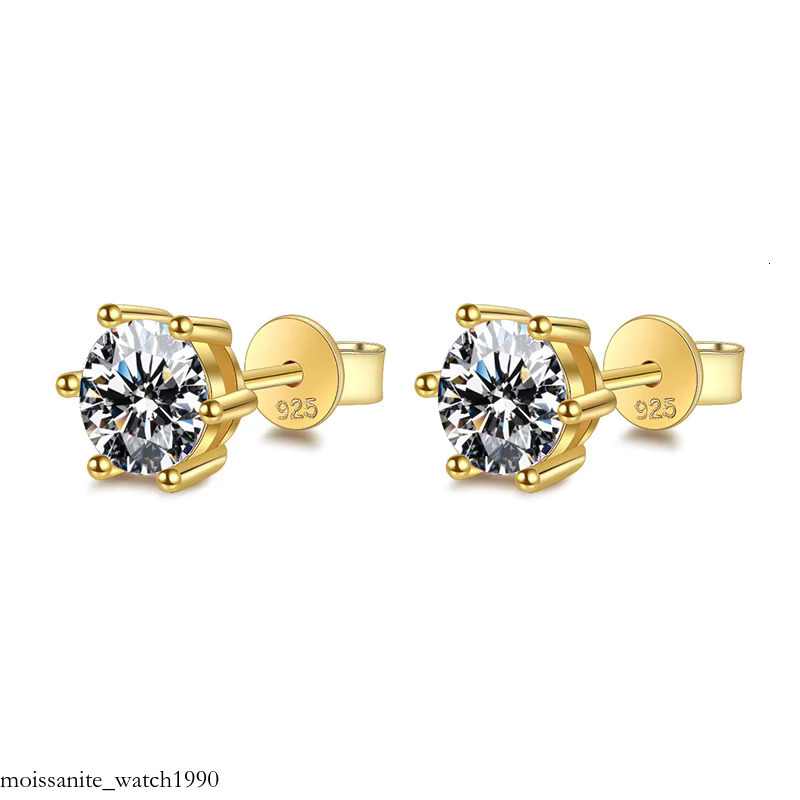 Classic S Sterg Sier Moissanite Earrings Elegant and Timeless Jewelry