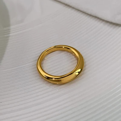 Tarnish Free 316L Stainless Steel Ring High Glossy Women Rings Bague Couple Matching Jewlery Fashion Gifts Accessories 250103