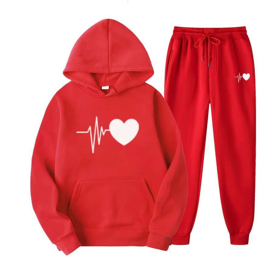 Womans Tracksuit Two Piece Set Hooded Sweatshirts+sweatpants Suit Lady Casual Jogging Pullovers Fashion Sports Outfits Clothing