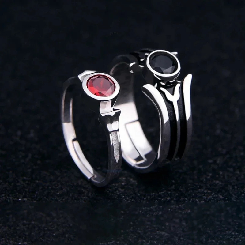 Anime Sword Art Online Kirito Asuna Yuuki SAO 925 Sterling Silver Ring Adjustable Engagement Jewelry Couple Lovers Women Gifts 250103