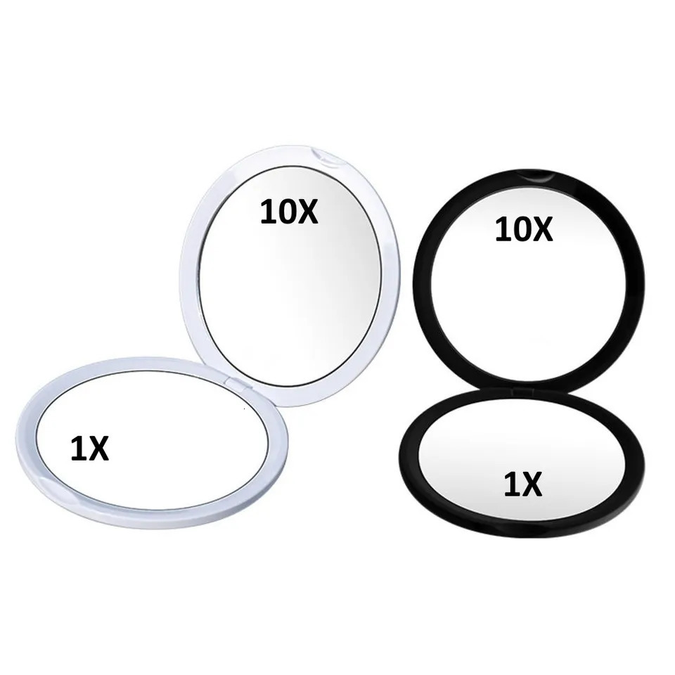 Magnifying Mirror Makeup Mirror Mini Pocket Compact Mirror Round Handheld Mirror Portable Travel Cosmetics Tools For Women X10 250103