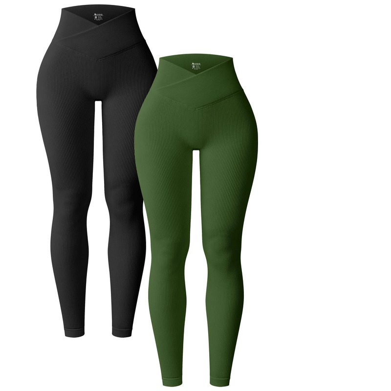 OQQ Hot Selg V Waist Fiess Pants Buttock Lifting Women Workout Leggings