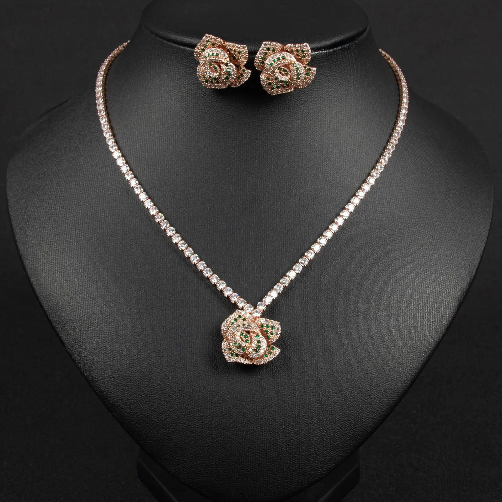 SUYU Trendy Womens s Light Rose Blossom Fashion Jewelry Daily Leisure Accessories Festival Gifts 250102