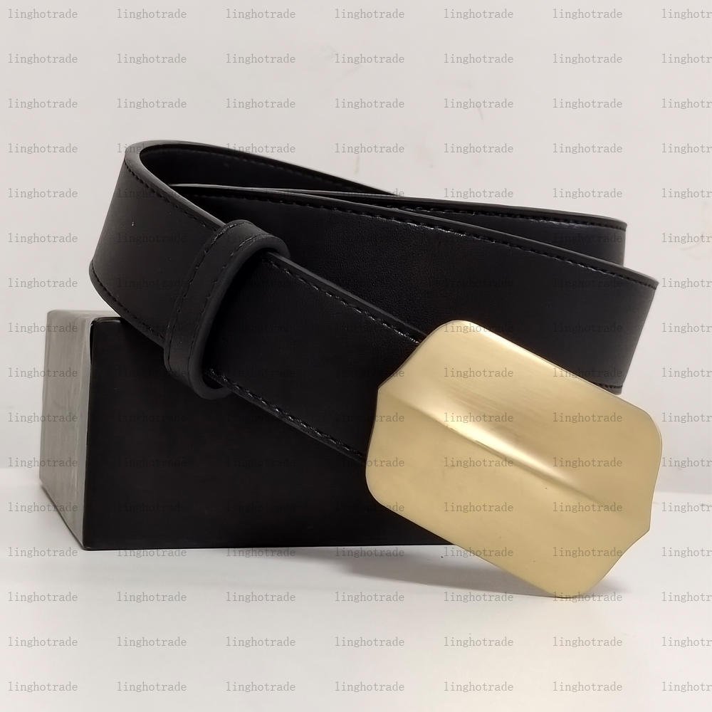 Designer Belt Womens Mens Belts Fashion Pearl Diamonds Belts Classical Bronze Smooth Buckle Real Leather Strap 2.0cm 3.0cm 3.4cm 3.8cm Black Color 008