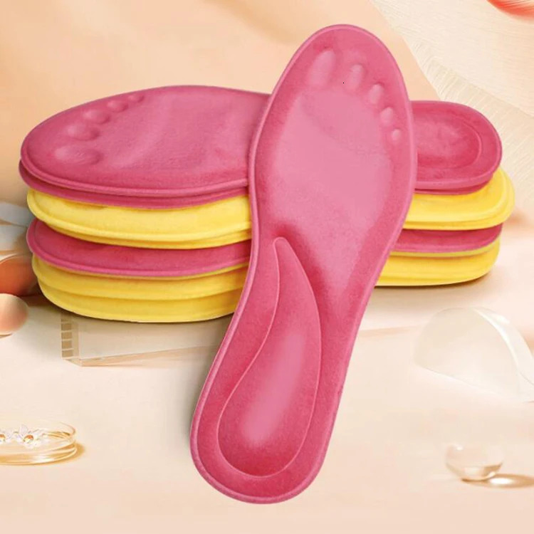 Men Women Self Heating Insoles Thermostatic Thermal Insole Winter Warm Plush Insole Massage Memory Foam Arch Support Shoe Pad 250106