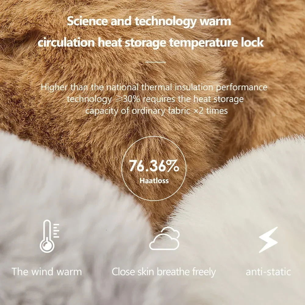 Ohsunny Soft Plush Ear Cover Warmer Winter Windproof Warm Earmuffs for Women Men Fashion Earflap Outdoor Cold Protection 250106