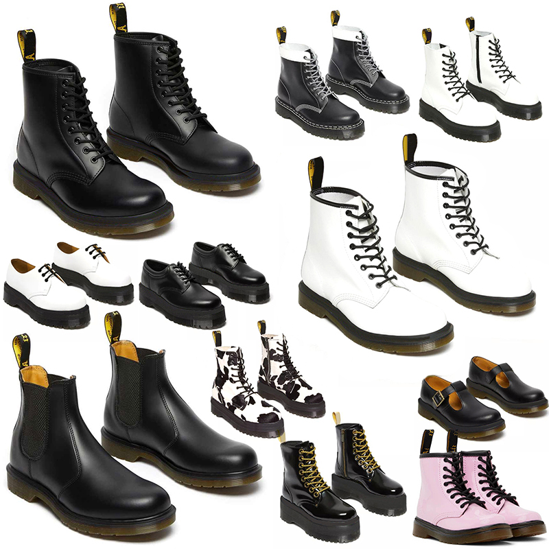 free shipping designer boots sandals shoes doc martins black leather white mens womens booties sneakers winter knee high Half Ankle platform boot fashion