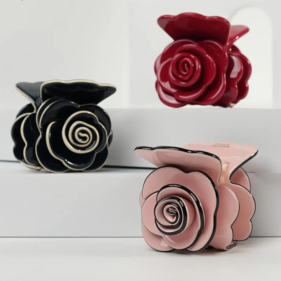 Handmade Hair Claw Clip for Women Girls Charms Flower Hair Accessory Ornament Jewelry Tiara for Office Career Christmas 250106