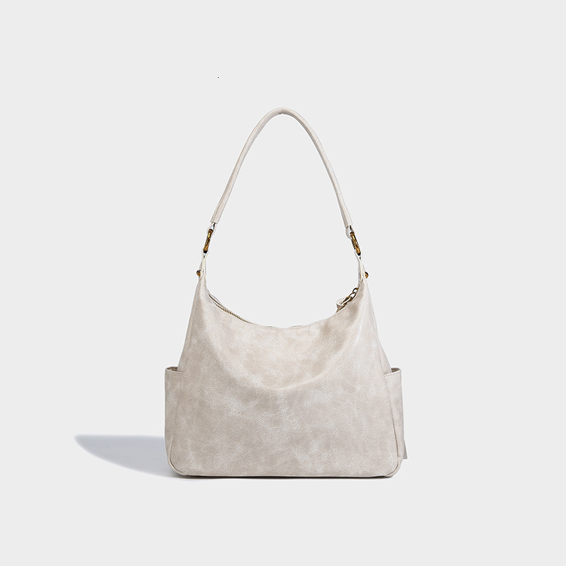 Summer new large capacity tote casual simple shoulder bag, women's trendy fashion classic armpit bag