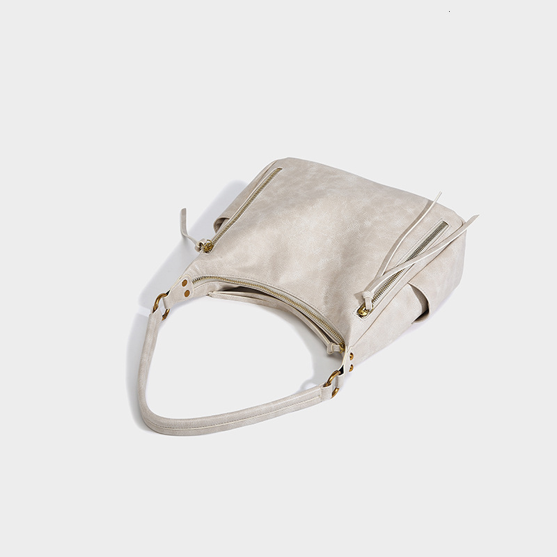 Summer new large capacity tote casual simple shoulder bag, women's trendy fashion classic armpit bag