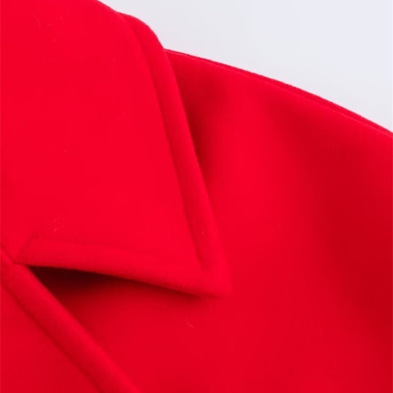 Autumn and Winter Arrivals Clothing Pocket Decoration DoubleBreasted Lapel LongSleeved Coat 241217