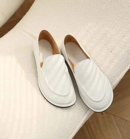 The* R CANAL Loafer For Women Super Soft Lightweight Sheep Leather Shoes 2023 New Solid Rubber Outsole Flat Shoes