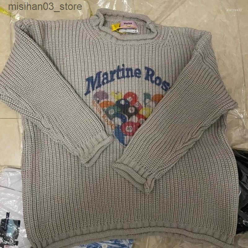 Men's Sweaters Mens Hoodies Sweatshirts Mens Sweaters Oversized Martine Rose Sweater Men Women 1 Quality Billiards Patter Vintage Knitted Pullovers S24167