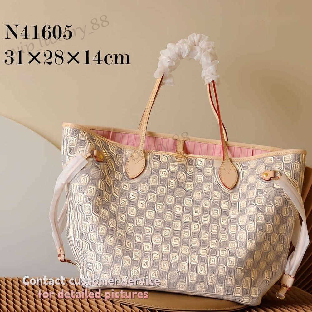 Neverfulls Designer Bag Never Fulls Bag Tote Bag Designer Shoulder Bag Neverful MM Leather Womens Large Luxury Handbag With Mini Purse Classic Flower Checked Bag 3a1