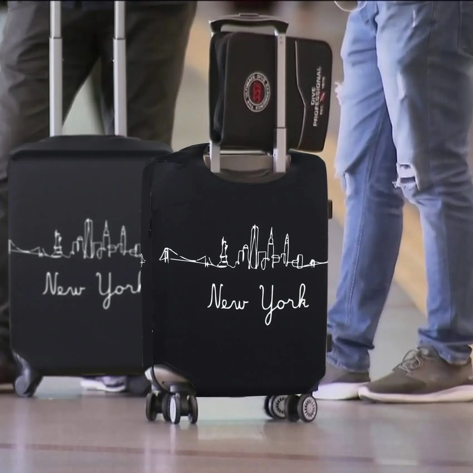 Customize Your Image Name Luggage Cover Travel Accessories Elastic Suitcase Protective Covers Anti-dust Case Cover Trolley 250103