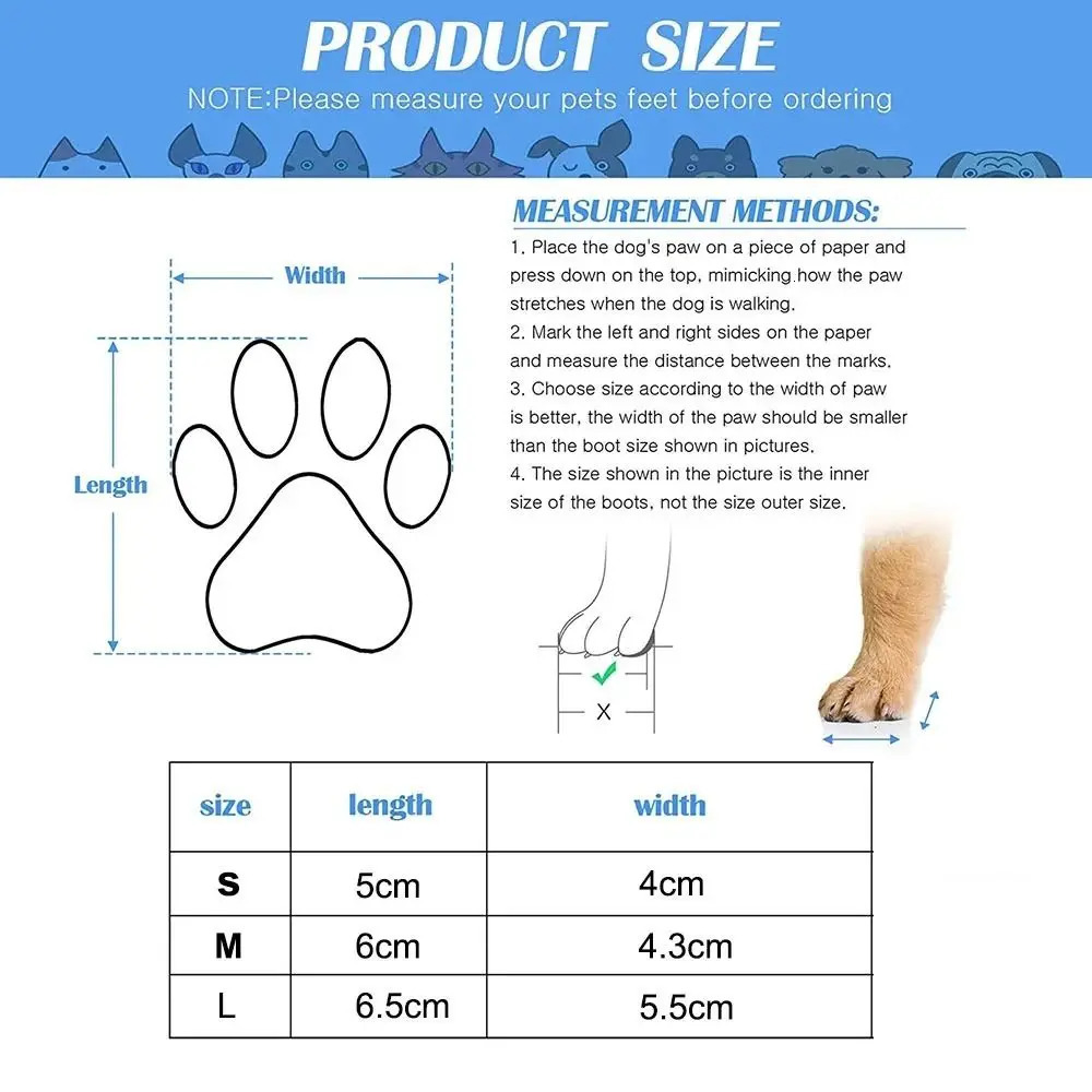 Autumn Winter Pet Dog Shoes Socks Waterproof Cats Dogs Rubber Socks Non-slip Dog Rain Snow Boots Socks Dogs Knitting Warm Socks 250106