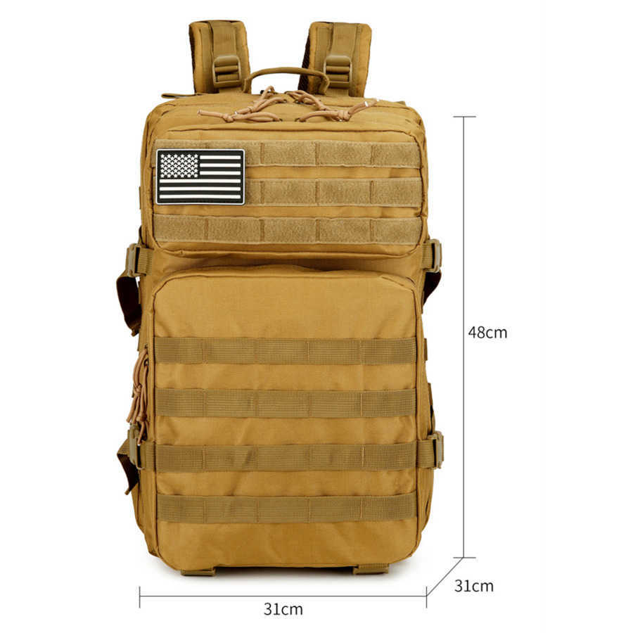 Tactical Bag Outdoor Tactical Backpack Outdoor Mountaineering Large Capacity Travel Bag Military Fan Camping Backpack 240920