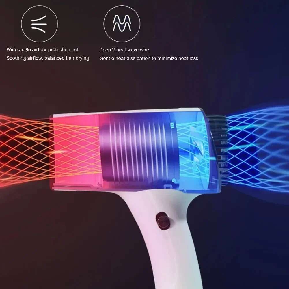 Portable Mini Hair 2600mAh USB Rechargeable Strong Wind High Speed Wireless Anion Handy Blow Dryer For Travel/Ourdoor