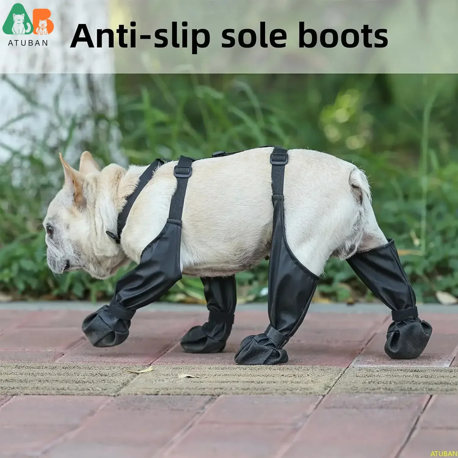 Waterproof Dog Boots Anti-Slip Dog ShoesRugged Rubber SolePet Paw Protector Dirty-Proof Anti-Fall Dog Outdoor Walking Running 250106