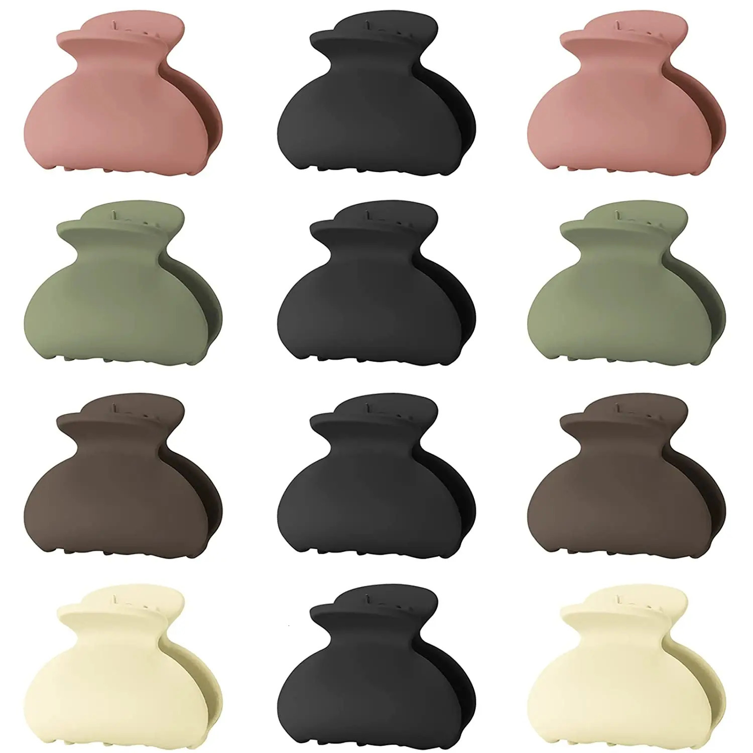 Small Hair Claw Clips for Women Hair Claw Clips Thin Fine Short 1.5 Inch Lolalet Cute Medium Size Acrylic No 12 Pack 250106