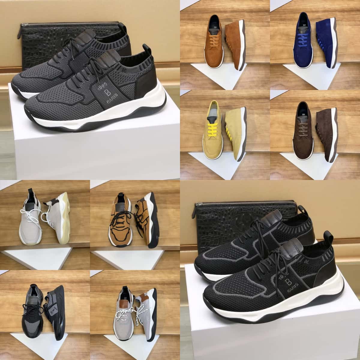 berluti shadow knit leather sneakers designer running casual shoes men sports mens shoes sneakers casual shoes leather running trainers shoes
