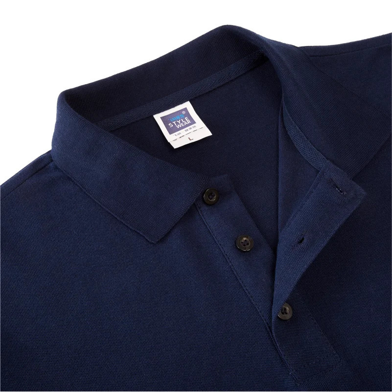 Casual long sleeved polo custom mens and womens polo collar print personalized classic solid shirt embroidery 250103