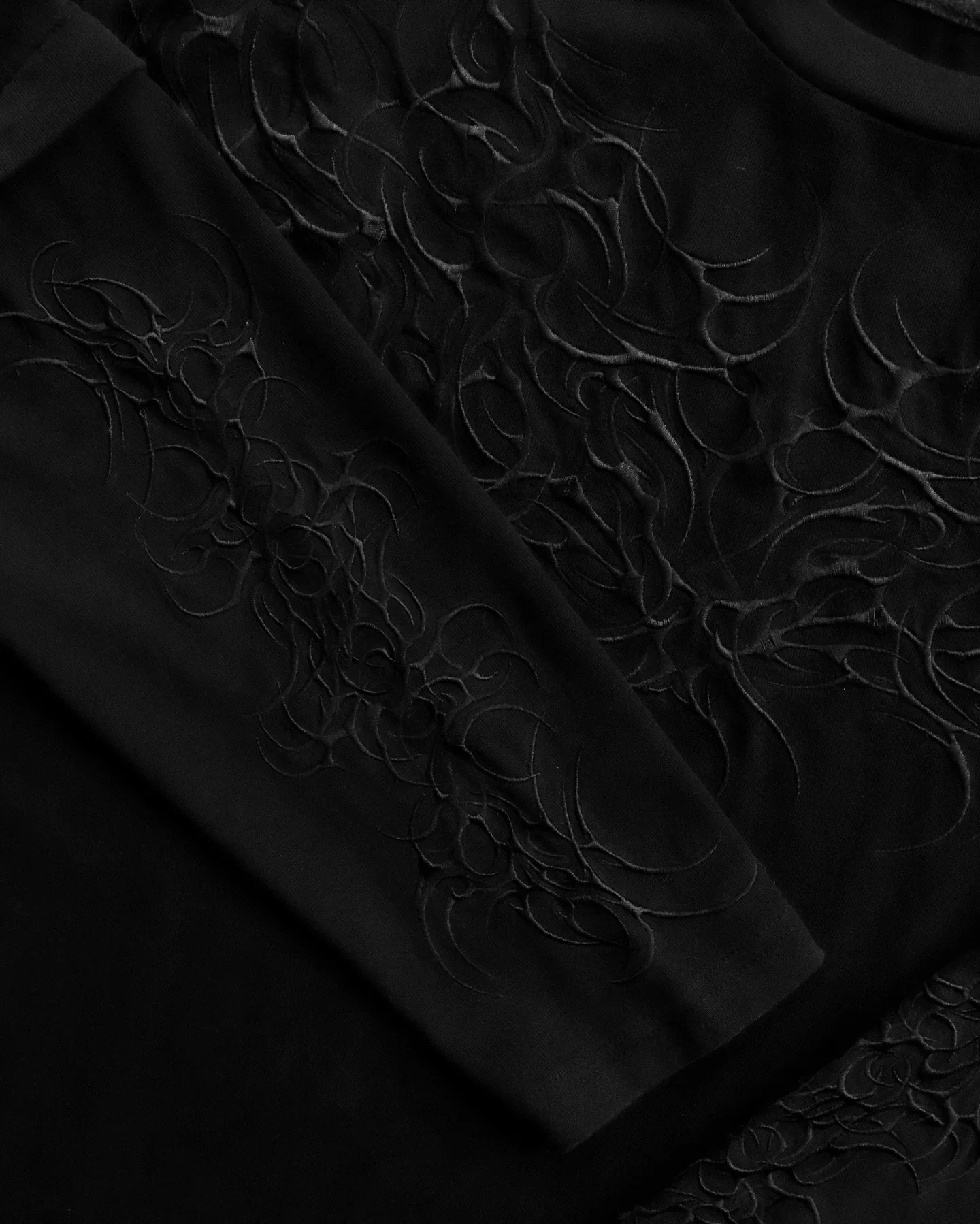 Onlycurse Fashion Long Sleeves T Shirt Y2K Hip Hop Embroidery Loose Sweatshirt Men Women Pure Cotton Round Neck Tops 250103wtt