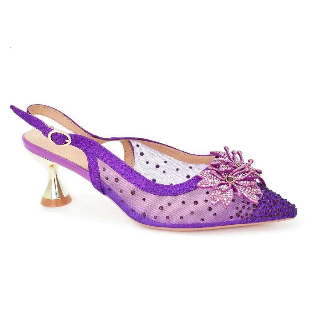 Newest Sexy Summer Mules Toe Woman Party Wedding Pumps Women Shoes Decorated With Rhie