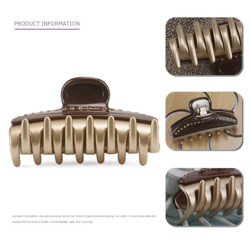 Handmade A Paris French Hair Claw Clip for Women Girls Elegant Acetate Hair Accessory Ornament Jewelry Tiara for Bridal 250106