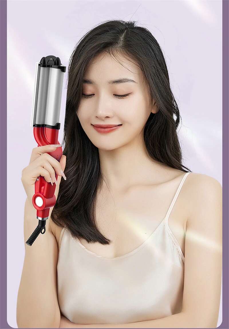 Bed Wave Head Artist Deep Waver Hair Curg Iron Combat Frizz and Add Massive Shine for Beachy Waves Curler Styg Tool
