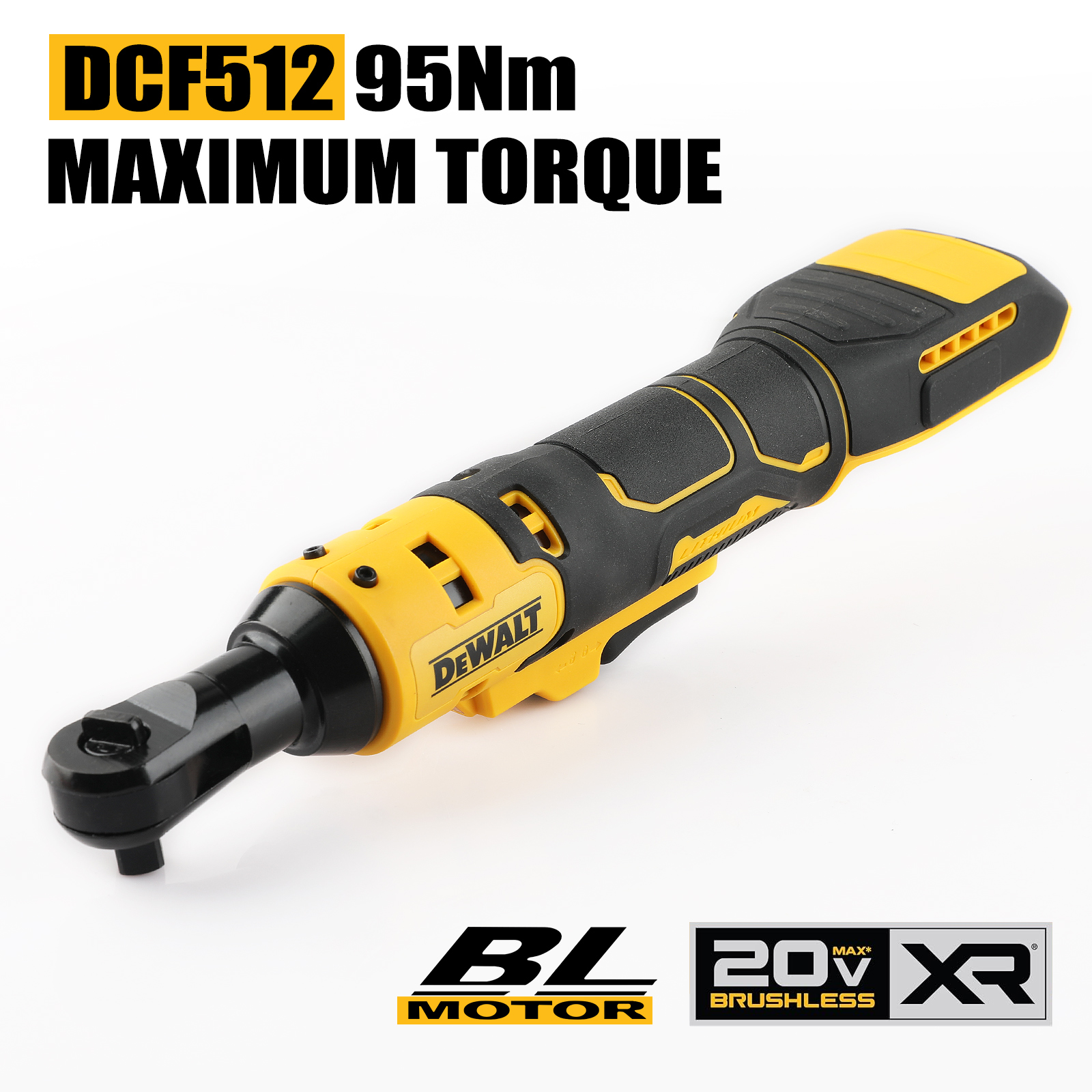 DEWALT DCF512 1/2 Brushless Cordless Ratchet Wrench Power ATOMIC Compact Engineered Variable Speed Control Tool(Tool Only)