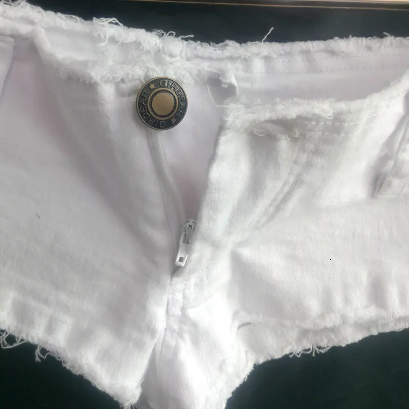 Sexy Women Tassel Low Rise Waist Short Denim Booty Jeans Shorts Vintage Cute Micro Mini Club Wear Fashion 250102