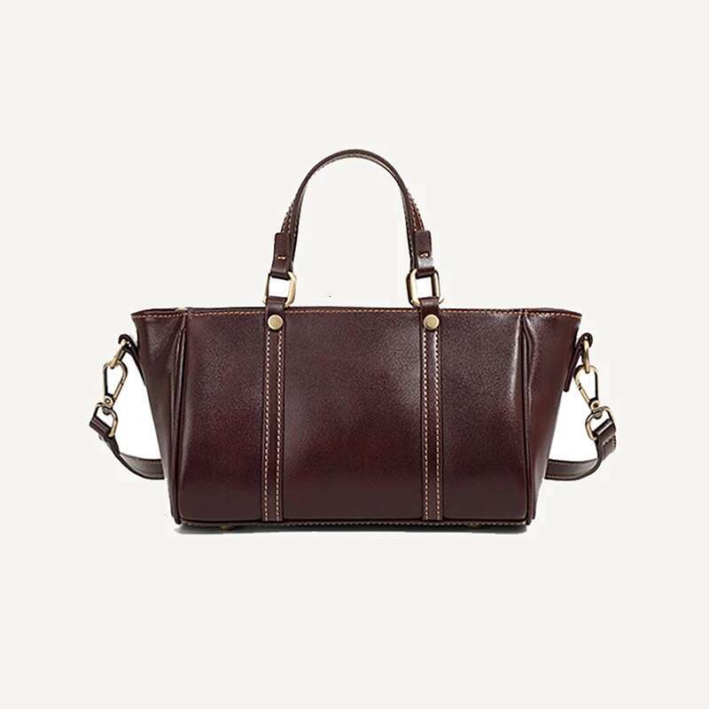 Hifashion 100% Genuine Leather Small Shoulder Crossbody Bags For Women 2024 Trend Designer Trapeze Purses Tote Ladies Handbags