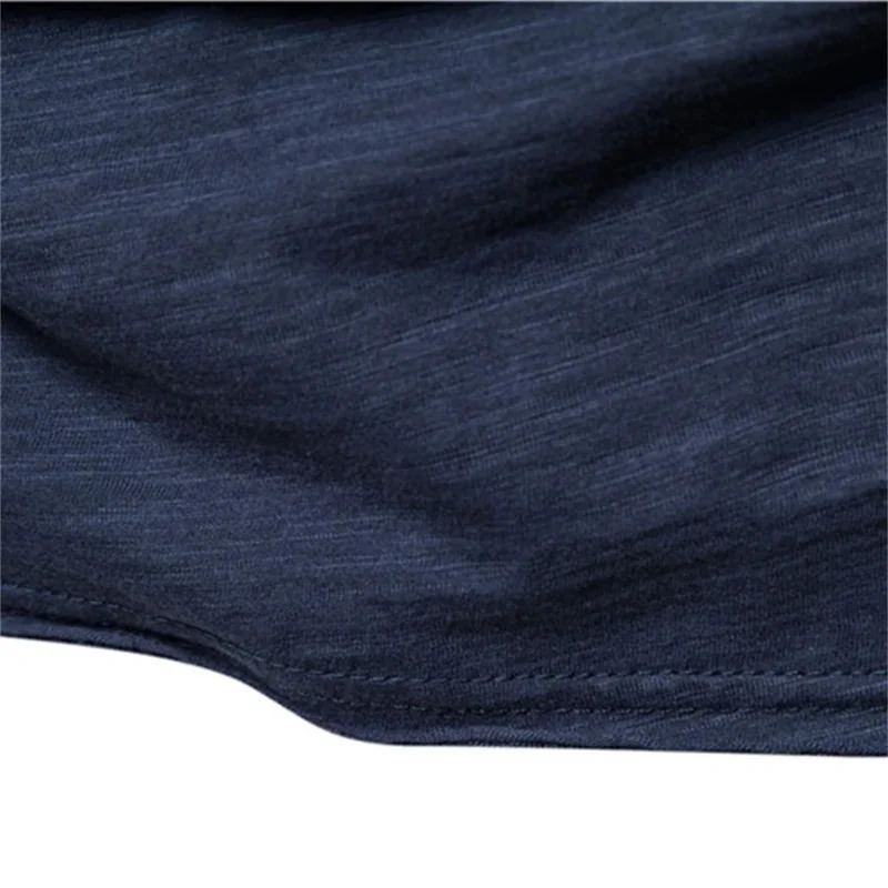 Quality 100% Cotton Men Tshirt Vneck Fashion n Slim Fit Soild Male Tops Tees Short Sleeve 250106