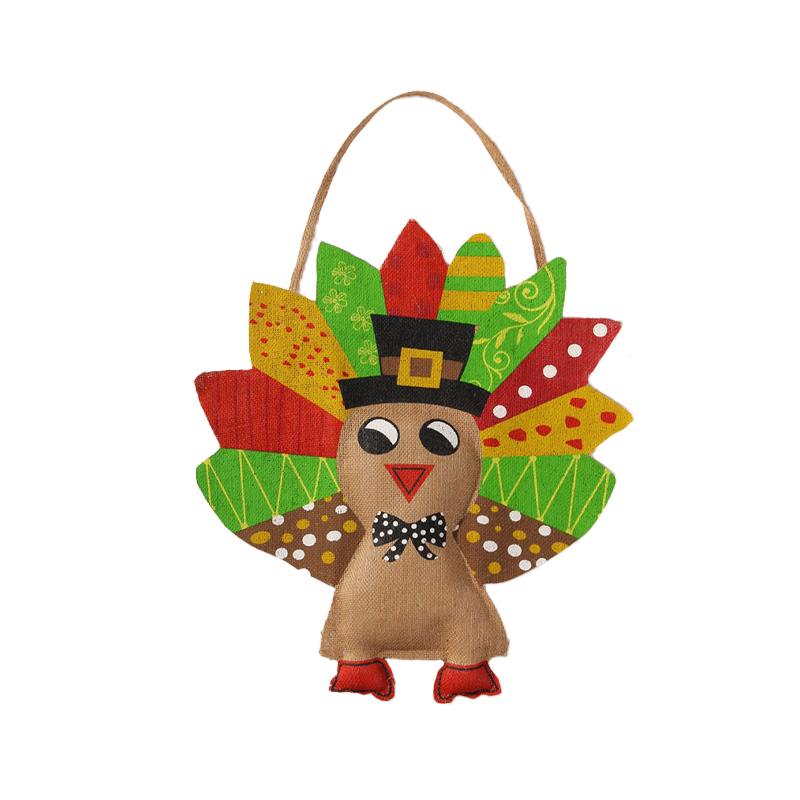 Thanksgiving Handmade Turkey Ornament - Seasonal Wall Hanger & Home Decorative Piece