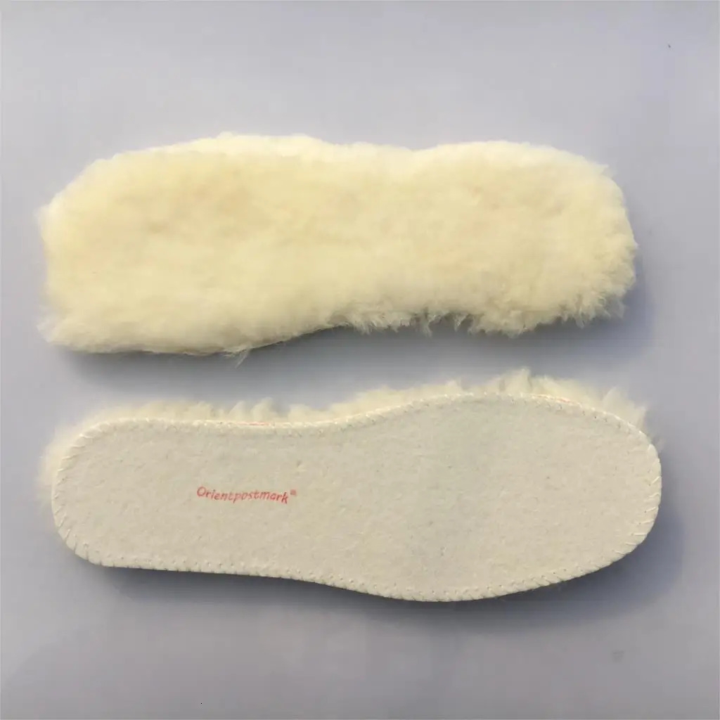 Sheepskin Insoles Natural Shearling Real Fur Wool Cashmere Thermal Snow Boots Shoe Pad Adult Children Winter Shoes Warm Oversize 250106