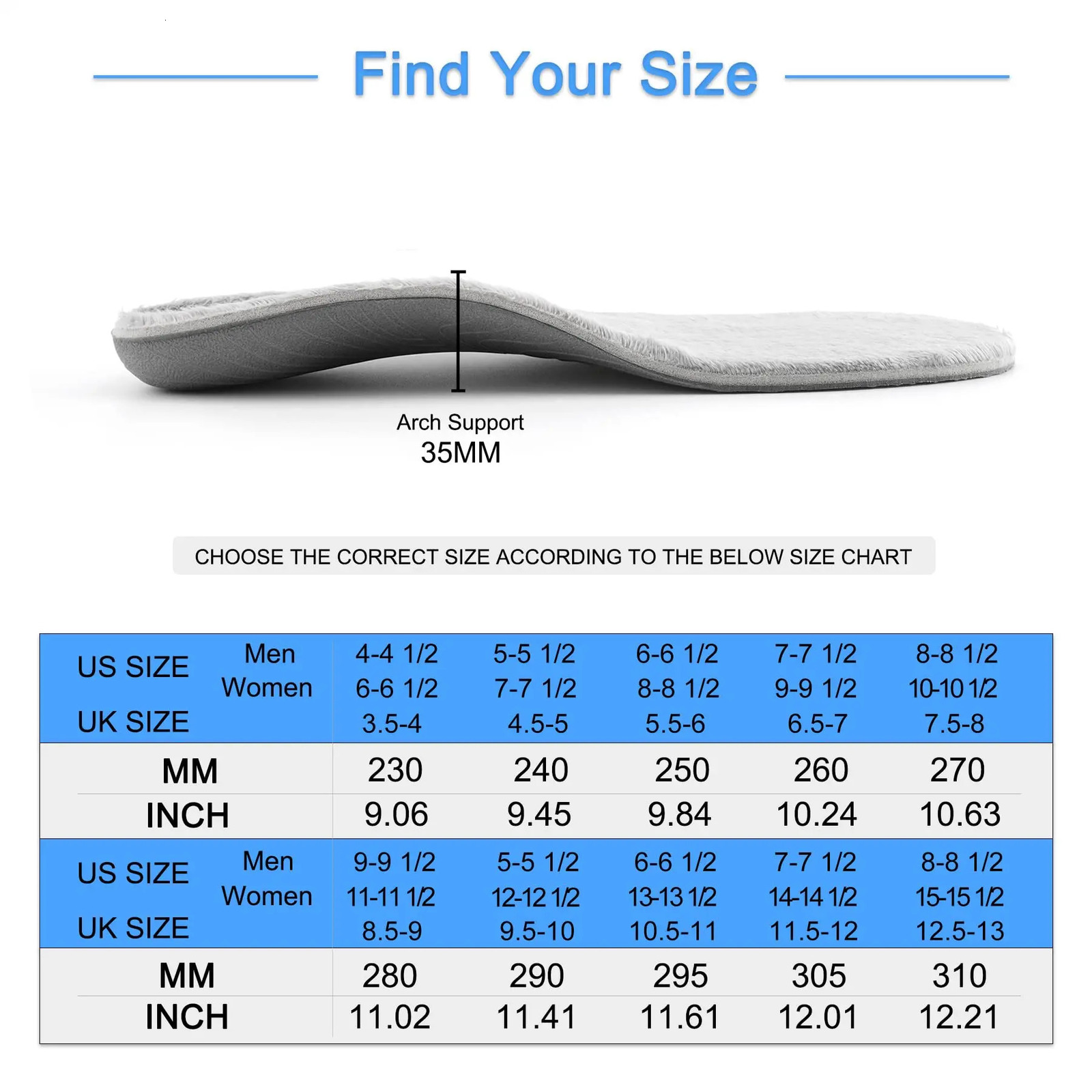 Arch Support Plantar Fasciitis Insoles Cushioned Winter Warm Cozy Fluffy Pads Men Women Heel Pain Work Boot Shoe Inserts 250106