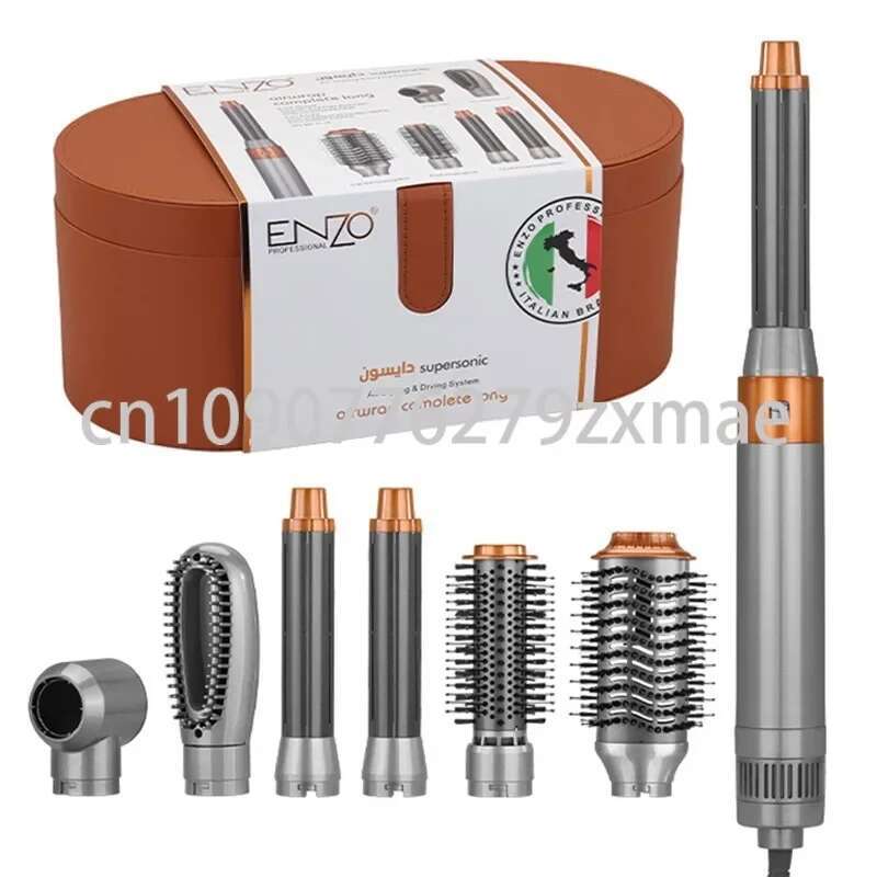 ENZO EN-4133 Professional Multifunctional 6 in 1 Dryer Curler Hair Straighter Hot Air Comb Box Set Barber Shop/Salon