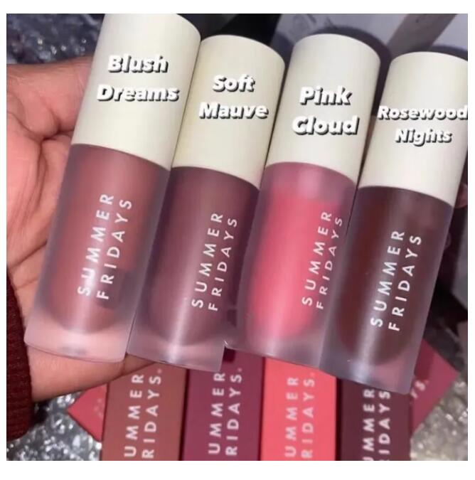 Dream Lip Oil 4 Colors Lipgloss Liquid Lipstick Moisturize Smooth Makeup Lips Glaze Butter LipBalm Pink Cloud Soft Mauve 4.5g LipCare Cosmetics