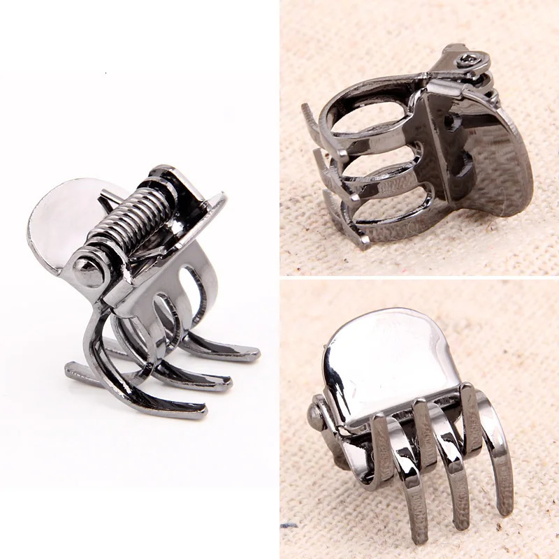 30pcs/lot high qulaity mini small black copper metal hair claws clips accessories for women girls 250106