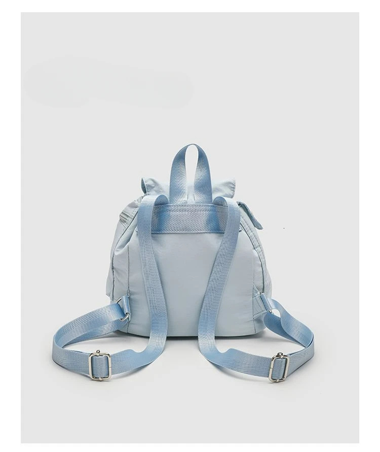 Miyagawa Small Niche Pocket Button Drawstring Backpack Fashion Korean Versatile Backpacks for Women 250102