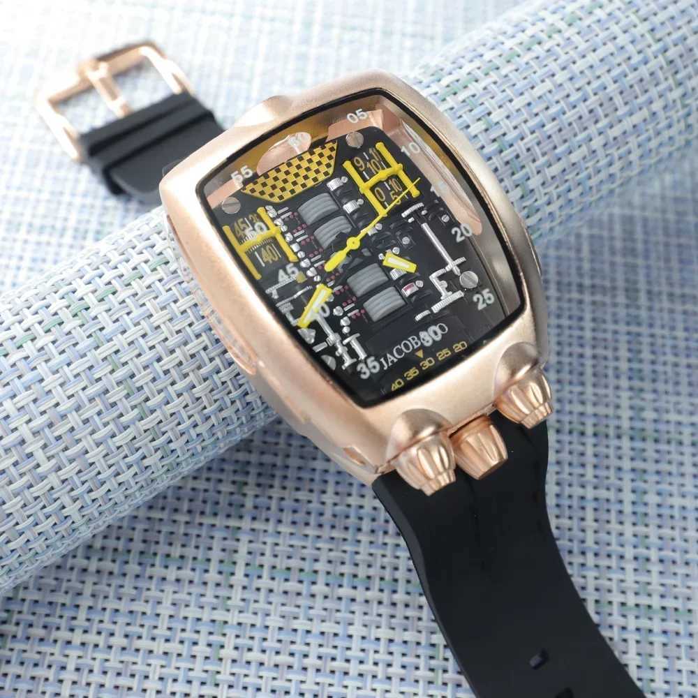 Wristwatches Top New Jacob Co Mens Original Brand Classic Special Dial Multi functional Business High quality AAA Mens Watch J250106