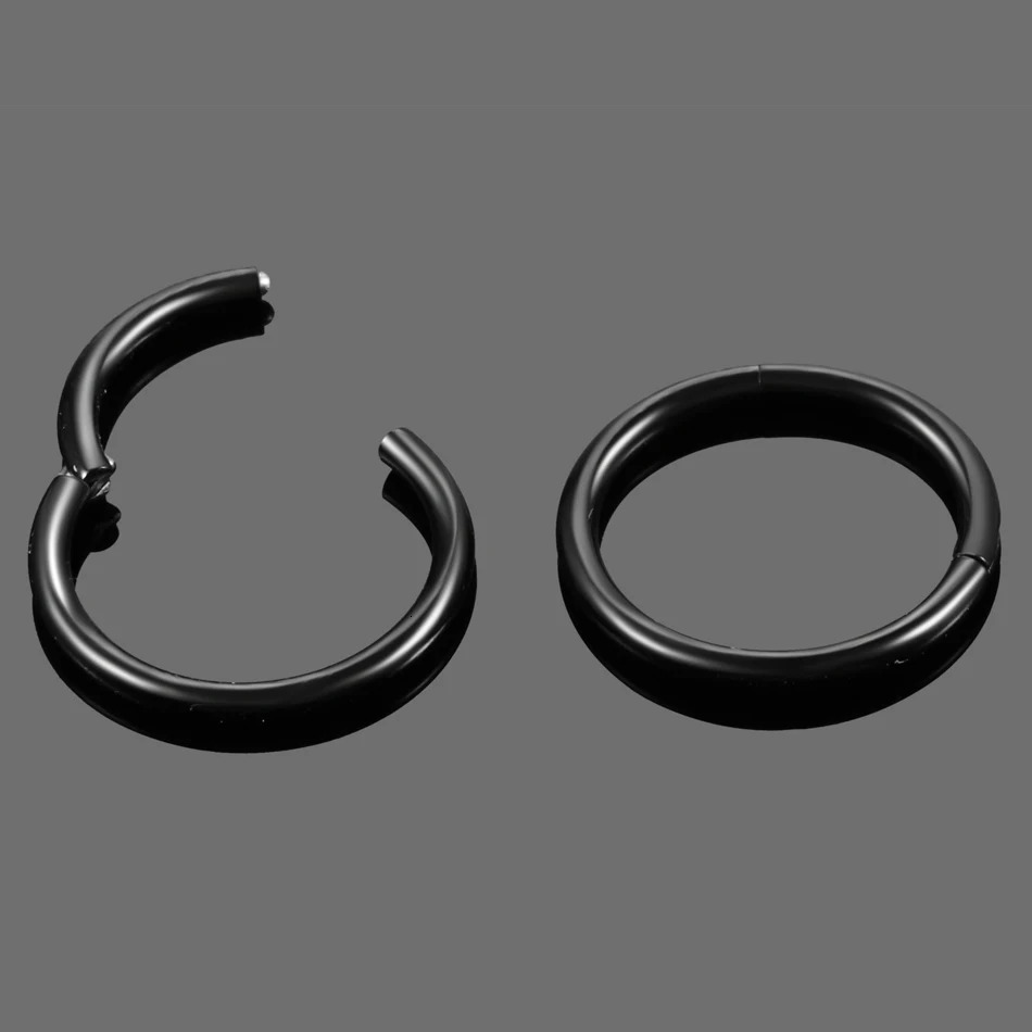10Pcs Segment Hinged Ring Septum Nose Clicker Piercing Septo 14G 16G 18G 20G 12G Helix Earrings Nariz Pircing Jewelry 250103