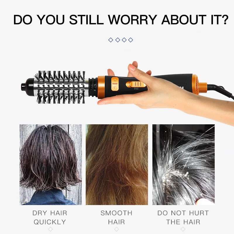 Youpin Pritech Hot Wind Combed Rotating Electric Curg Stick Roll Straight Two -use Fluffy 900W Hair Dryer