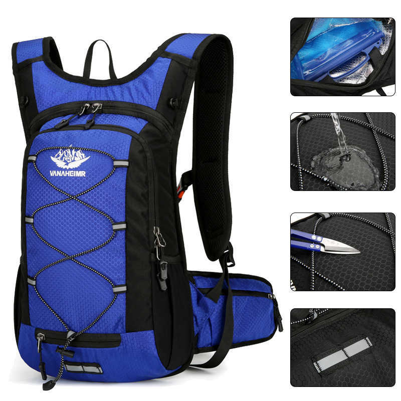 Cycling Bag Large Capacity Outdoor Bicycle Water Bag Backpack Travel Bag Multifunctional Waterproof Sports Daypack 240920