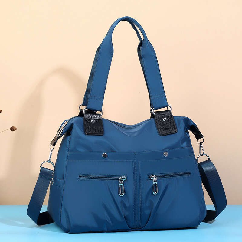 Foreign Trade Handbag, Hand-Held Travel Women's Mother's Nylon Cloth Single Shoulder Diagonal Cross Bag, Large Bags