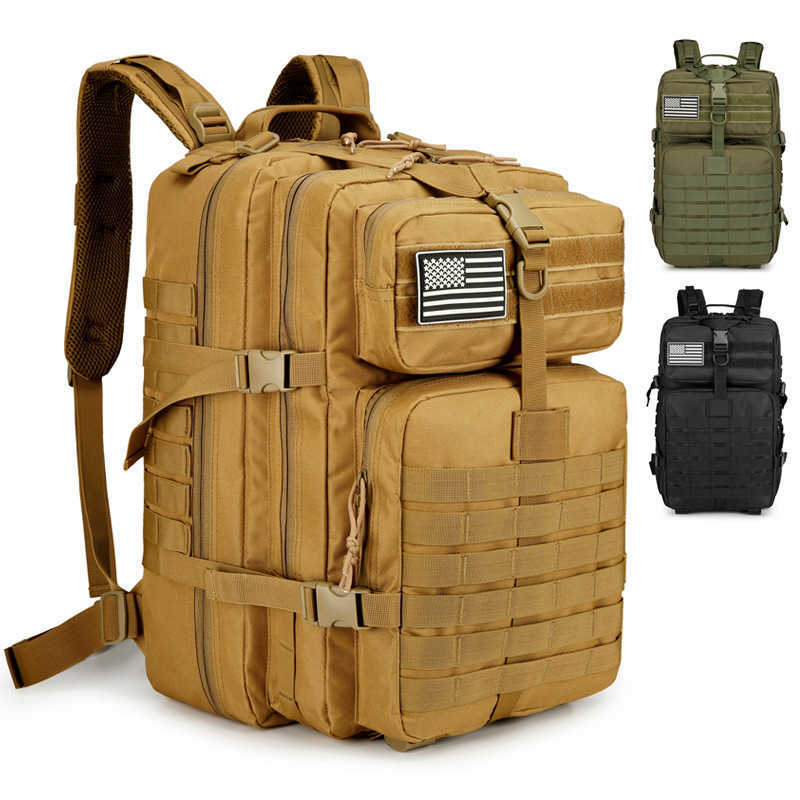Tactical Bag Outdoor Sports travel bag Camping Hiking Tactical Waterproof Mountaineering Bag Multi Functional Backpack 240920