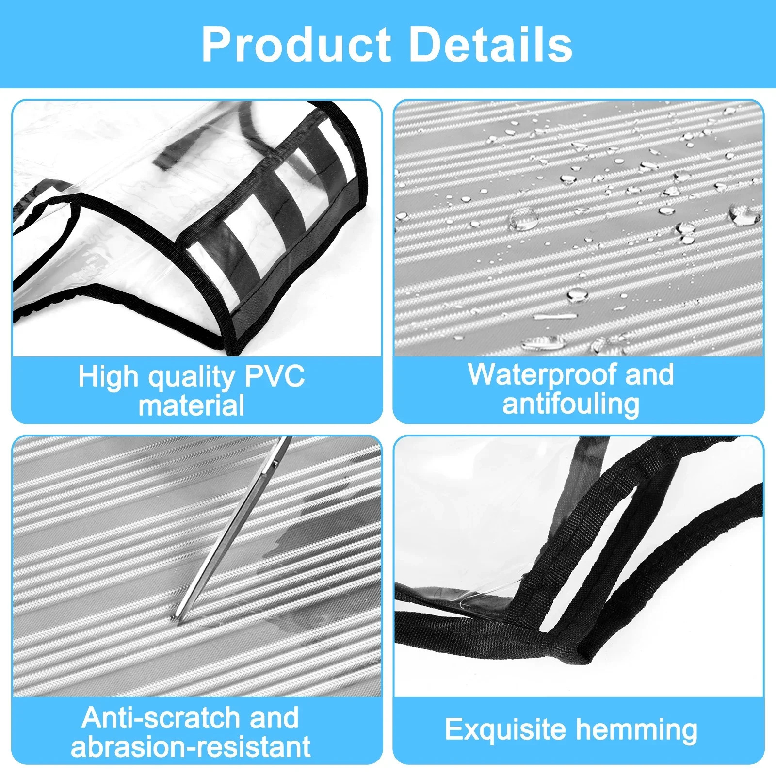 PVC Luggage Cover Clear Suitcase Cover with Handle Opening 15.7 33.9 Inch Transparent Travel Luggage Protector Cover 250103